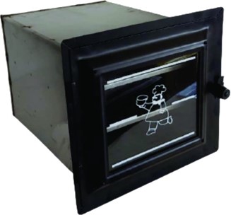 forno de inox preto